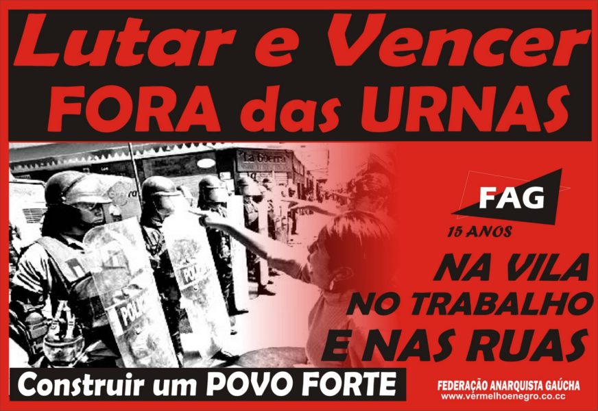 A Porto Alegre, la police bâillonne nos camarades Solidarité avec la Federaçao anarquista gaucha